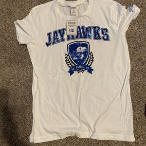 New PINK KU JAYHAWK T-SHIRT!